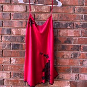 Victoria’s Secret Red Silk Slip dress size L